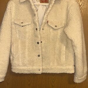 Levi's Cream Teddy Jacket